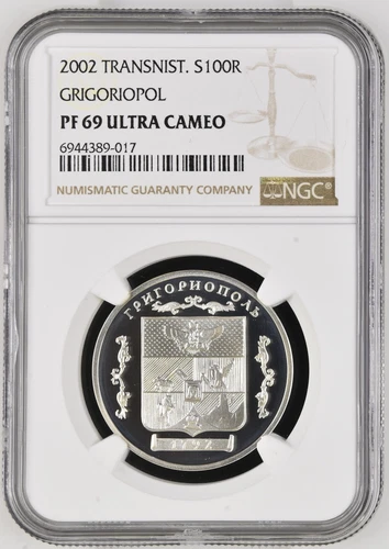 Transnistria 100 Roubles 2002 NGC PF68 ULTRA CAMEO