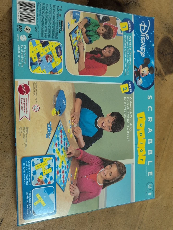 Disney Scrabble Junior Brand Crossword game. Brand new in sealed box. Not opened - Image 3 of 4