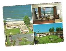 SHARROCK Shores Motel and EFF Florida vintage postcard Unposted