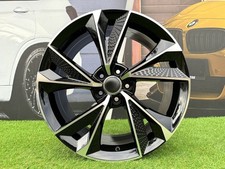 4X R19 Inch 5x112 Audi RS7 Style Black Polished Wheels: Fits For A5 A6 A7 A8