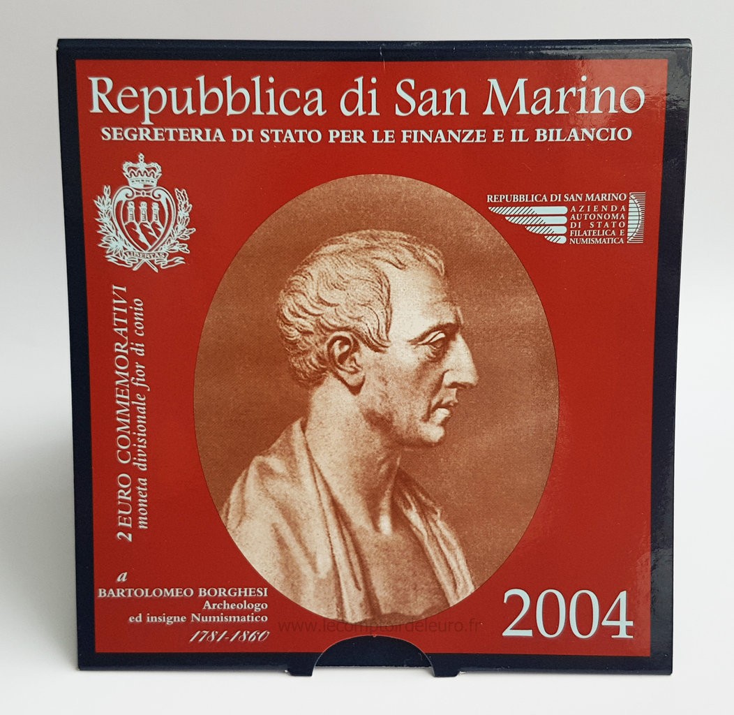 2 EURO SAINT MARIN 2004 Borghesi