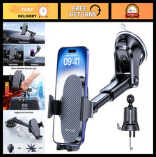 Universal Car Phone Holder Mount - Dashboard, Air Vent  Windshield - Hands-Free