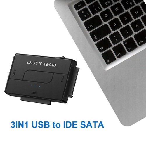 USB 3.0 to IDE/SATA Converter External Hard Drive Adapter 2.5"3.5" Cable UK Plug - 第 5/13 張圖片