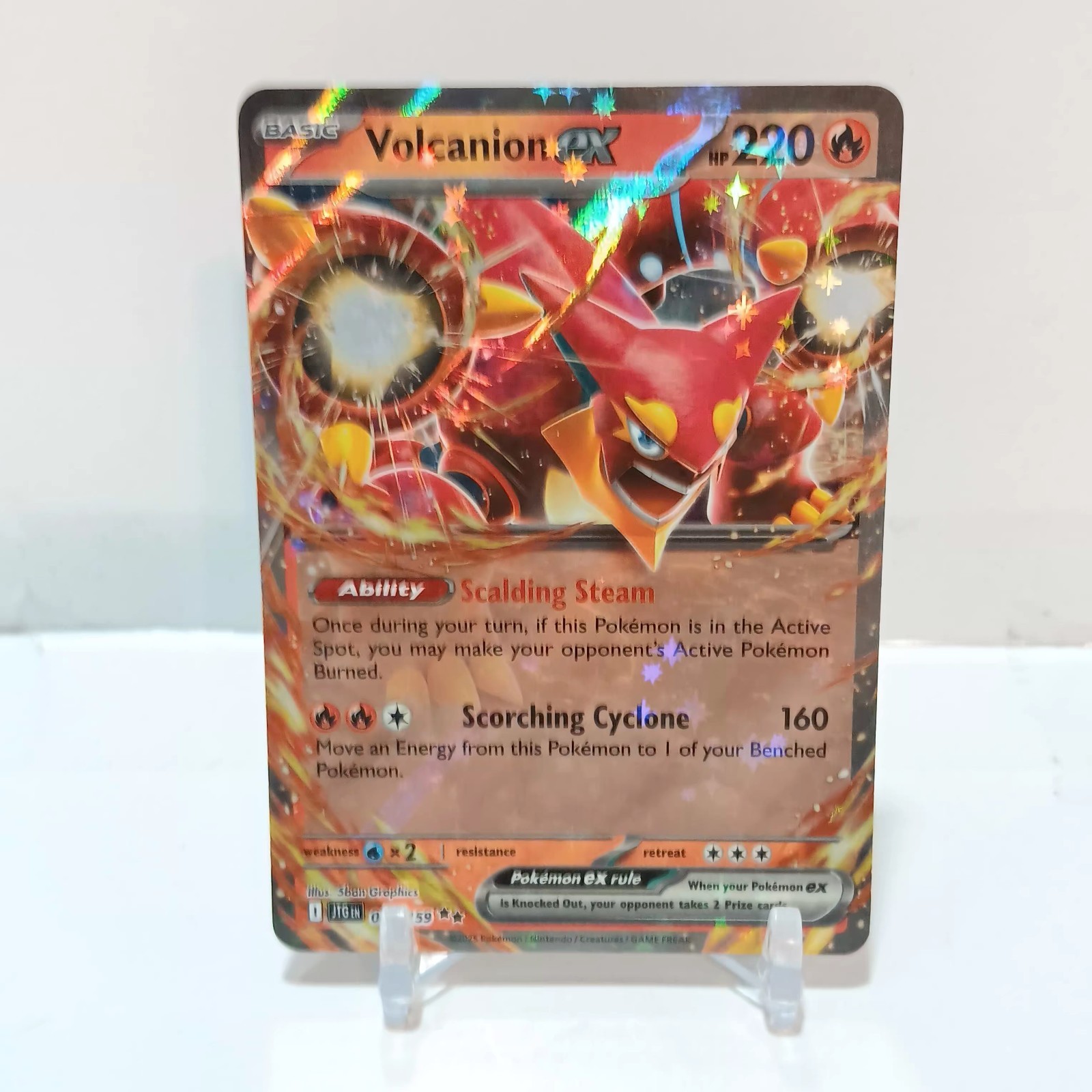 Pokémon Volcanion Ex 31/159 NM Journey Together