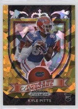 2021 Panini Prizm Draft Picks Crusade Gold Ice Prizm Kyle Pitts #167 0m4x