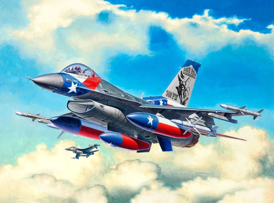 REVELL 1/144 F-16C FIGHTING FALCON (MILITARY AIRCRAFT) - Immagine 3 di 4