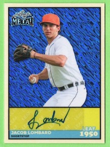 JACOB LOMBARD - AUTO - BLUE SHIMMER - /5