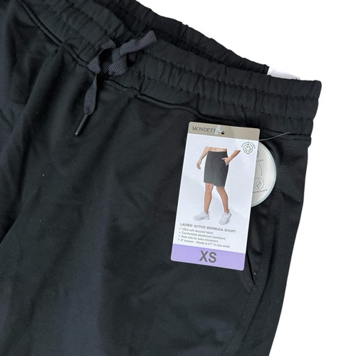 New Mondetta Womens Active Bermuda Short Black XS Extra Small Pull-on Relaxed - Picture 2 of 6