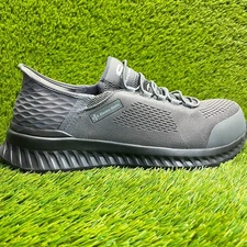 Skechers Tilido Troxin ESD Mens Size 11 Gray Black Composite Toe Work Shoes