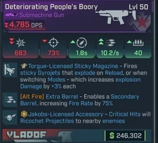 Borderlands 4 Bory Jakobs Torgue Kinetic  HIGH DPS! PS5/XBOX/PC