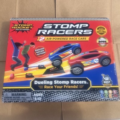 Stomp Rocket Dueling Stomp Racers - 2 Air Powered Race Cars READ DESCRIPTION