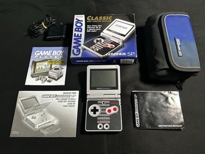 Nintendo Game Boy Advance SP Classic NES Limited Edition CIB With