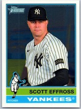 2025 Topps Heritage Scott Effross #636 Chrome New York Yankees