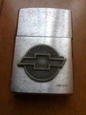 Chevrolet Emblem Zippo Lighter Used Collectible Vintage