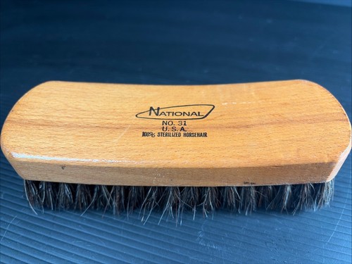National NO. 31 U.S.A 100% Horsehair Brush 6 1/2” Very Nice