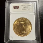 1923 Saint-Gaudens Gold $20 MS68