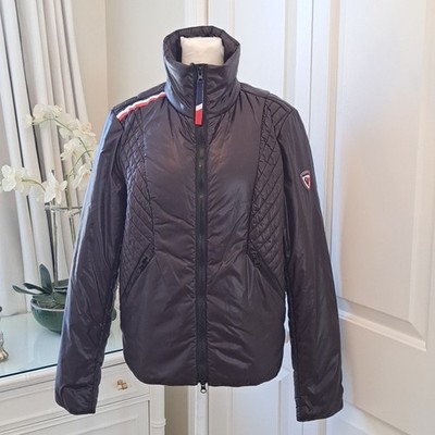 NWOT Rossignol Womens Verglass Black Quilted Ski/Snow/Winter Jacket LG