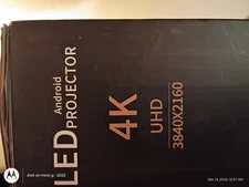 HPX5 LED Android Projector 10.0 4K UHD 3840x2160