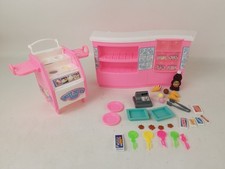 Vintage Barbie Sweet Treats ICE CREAM PARLOR Set w/ Play Food Candy 1998 Mattel