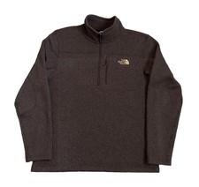 The North Face Gordon Lyons 1/4 Zip Fleece Sweater Dark Brown Gold Men  s Medium