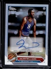 2023-24 Topps Chrome Jalen Williams Auto Autograph Refractor #CG-JW Thunder