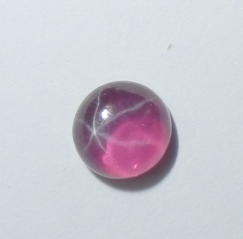 Transparent Star Ruby Round 5x5 mm Cabochon 6 Rayed Lab-created Stone 10 pcs Lot - Picture 8 of 11