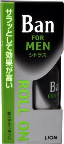 LION Ban For Men Citrus Roll-on 30ml Made in Japan Antiperspirant Deodorant - Изображение 2 из 4