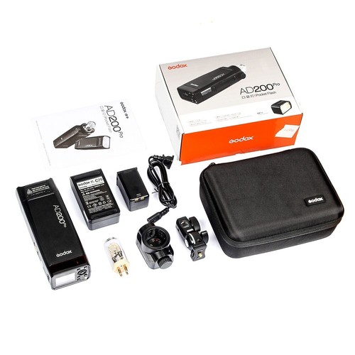 Godox AD200Pro AD200 Pro 2.4G TTL 1/8000 HSS Outdoor Wireless Flash Speed Lite - Picture 10 of 12