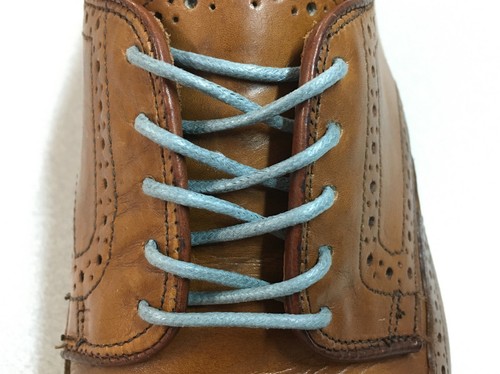 GRAY Round Premium Waxed Cotton Dress Shoelaces Shoe Boot Laces Strings - Picture 1 of 3