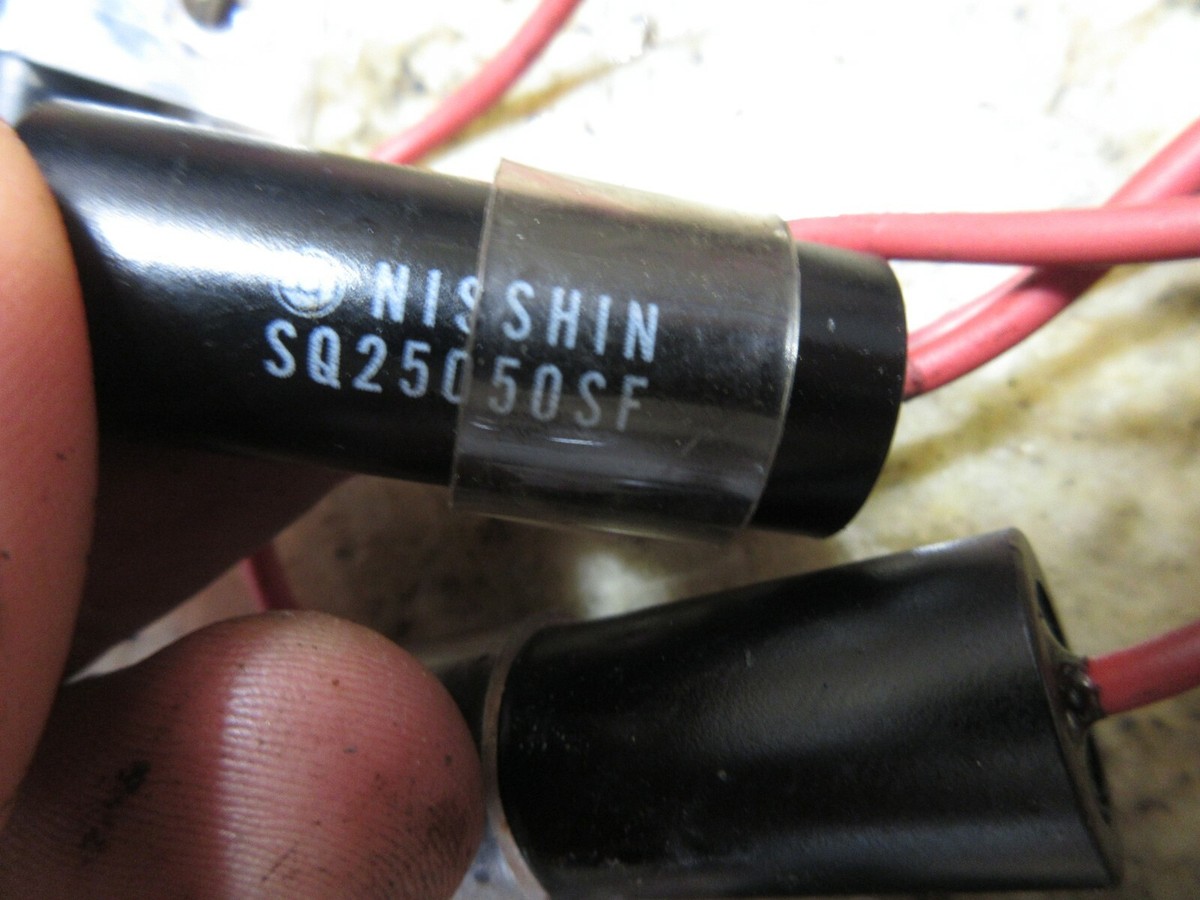 NISSHIN SAFETY SWITCH SQ25050SF LARGE LOT OF CAPACITORS MORI