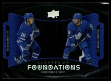 2020-21 Upper Deck Clear Cut Foundations Duos Mitch Marner/William Nylander
