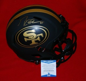george kittle autographed helmet