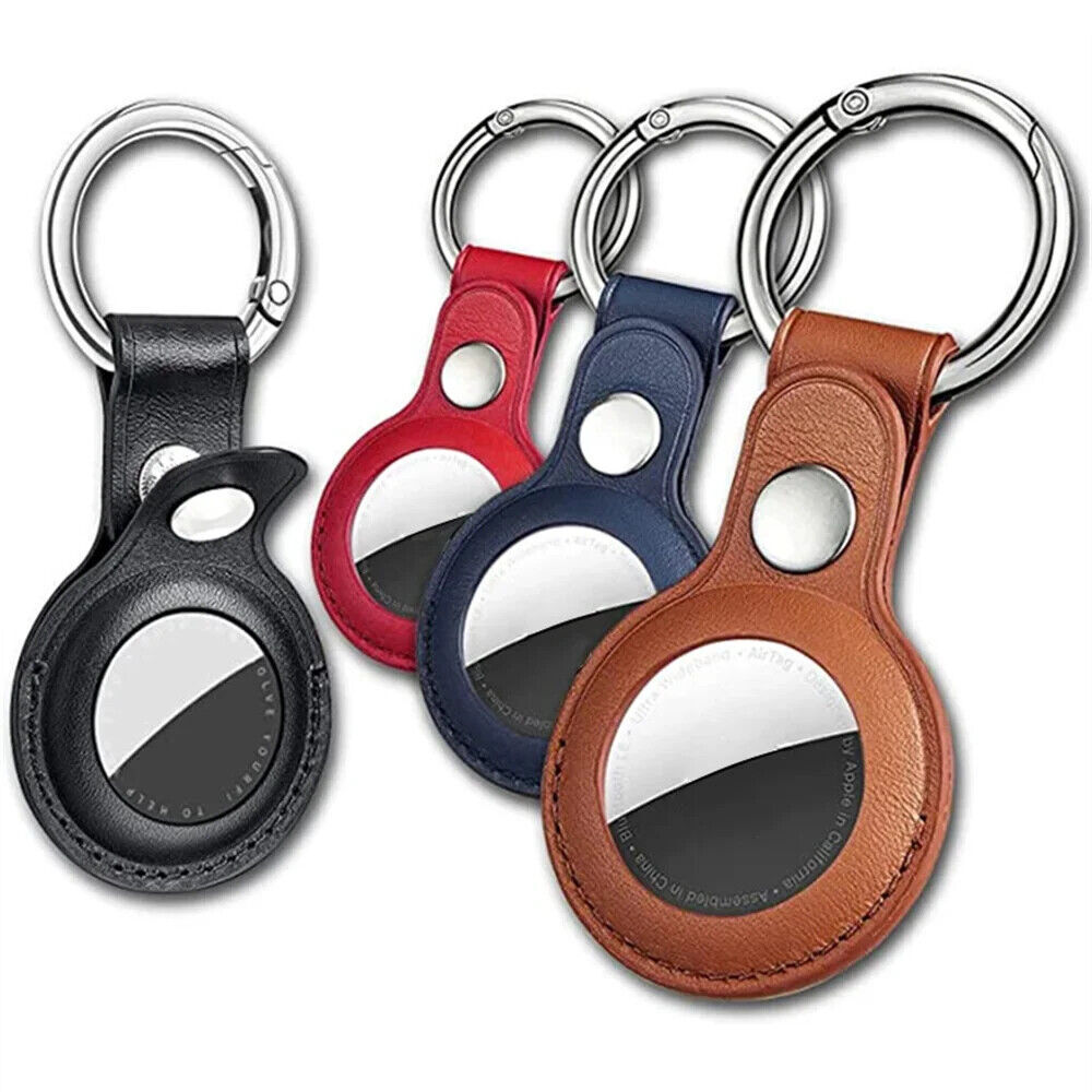 Food Themed Airtag Keychain For Apple AirTag Leather Loop Holder Keyring Carry Case Keychain Pet Air  Tag UK