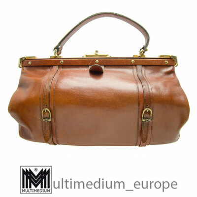 Aigner Leder Reisetasche Arzt Tasche Weekender Travel Bag