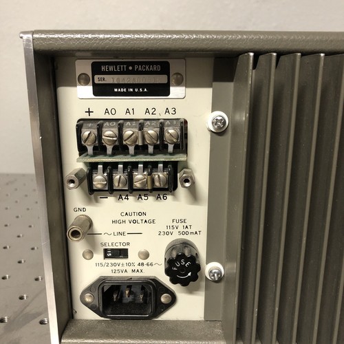 HEWLETT PACKARD 6186C DC CURRENT SOURCE 0-300 VOLTS AND 100mA HP - Picture 6 of 6