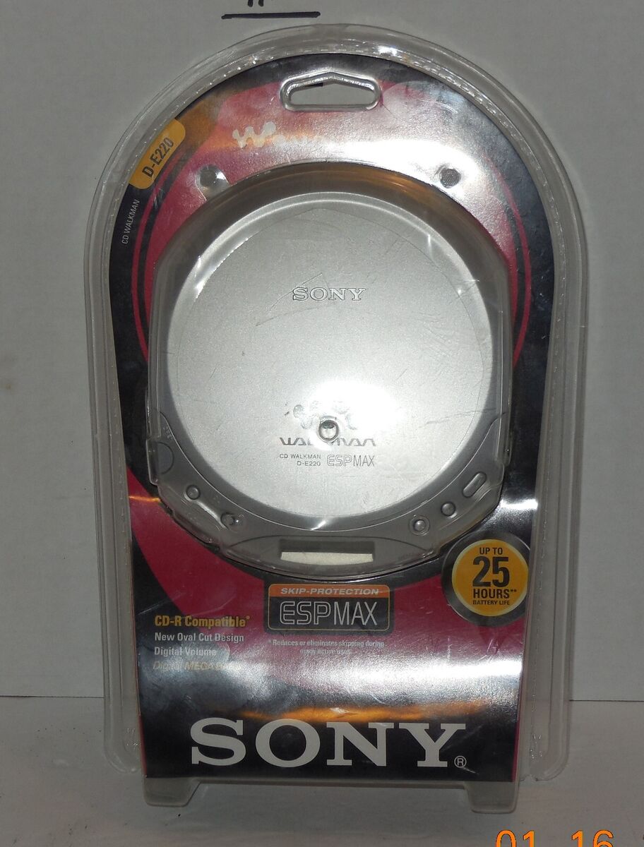 Vintage 2001 Sony Walkman ESP MAX Portable CD Player Silver Vintage 2001 Sony Walkman ESP MAX Portable CD Player Silver