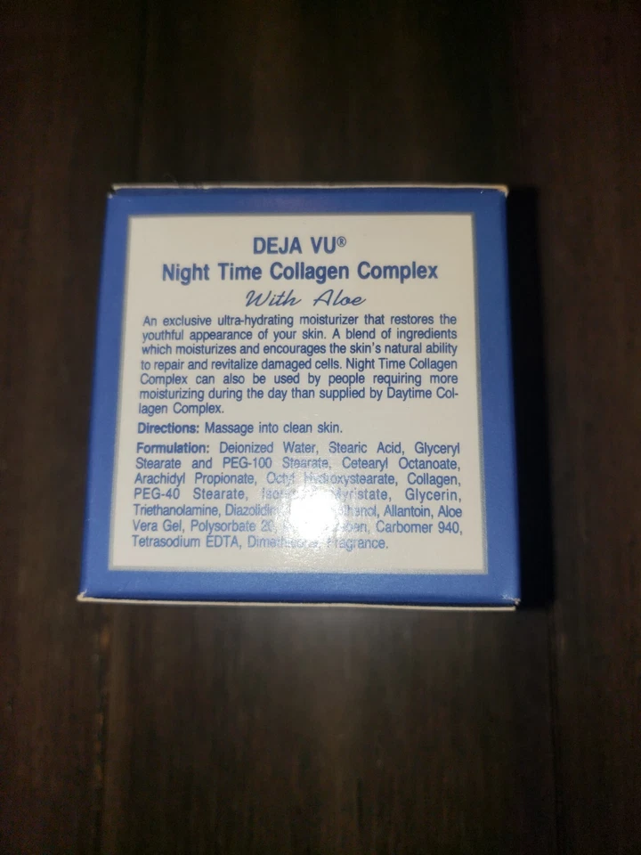 复古 Diamite Deja Vu 夜间胶原复合物含芦荟 2fl.oz/60g — 第 2/2 张图片