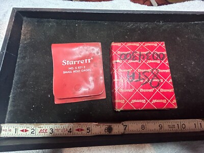 MACHINIST WCbDr24 TOOLS MILL LATHE Starrett S 831 E Small Hole Gages in Box