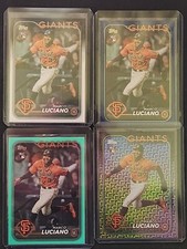 LOT(4) 2024 Topps Series 1 Marco Luciano Base+Royal Blue+Aqua+Holiday Foil RC