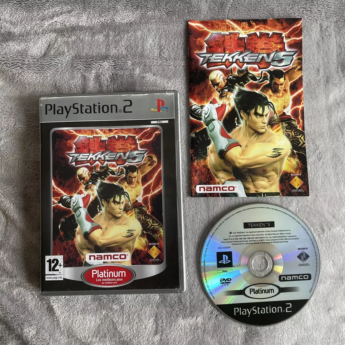 Tekken 5 PS2 Playstation 2 game Complete With Manual Tested Working PAL  French