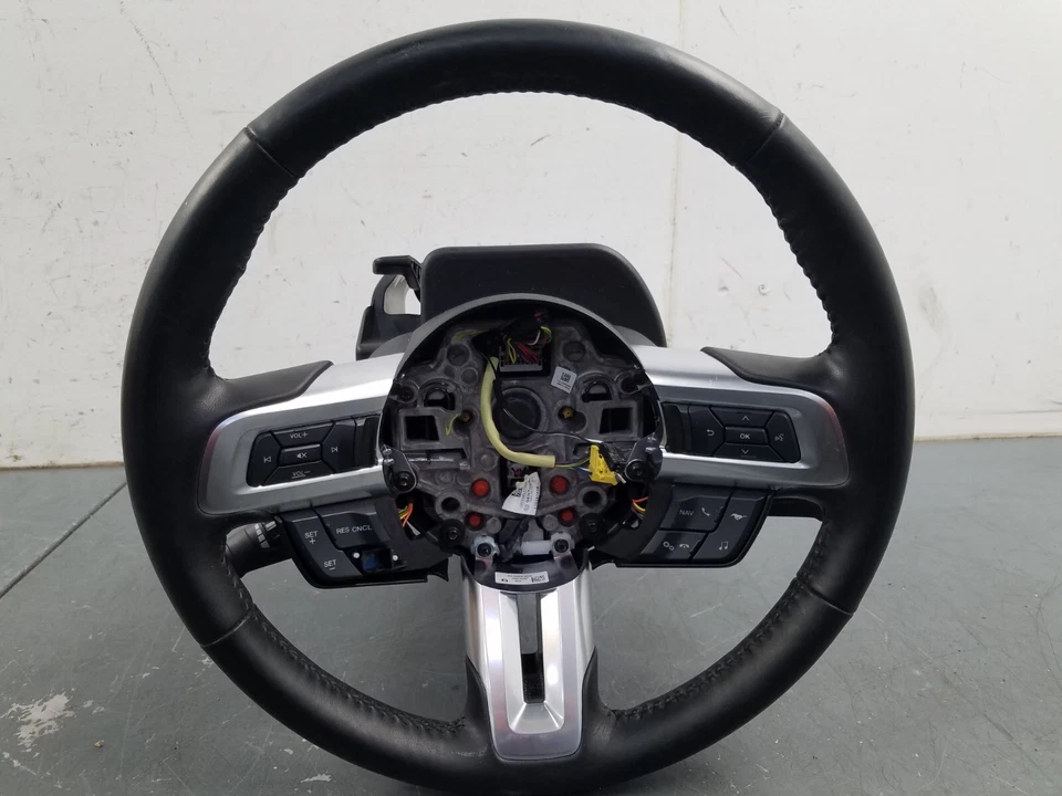 2019 Ford Mustang GT Leather Steering Wheel / Column  #2620 A8 - Image 3 of 4