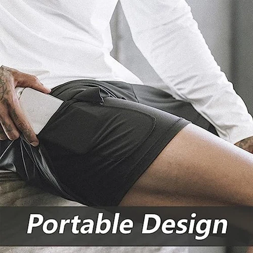 Men's Sports Training Running Bodybuilding Workout Fitness Shorts Gym Pants Run - Picture 13 of 23