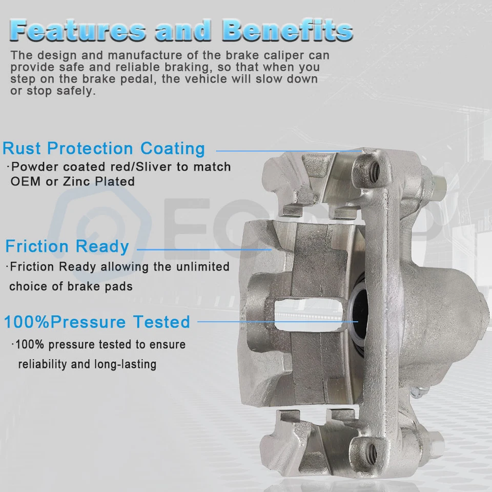 Pinza de freno trasera derecha 1 pieza para Ford Expedition 1997-2002 1999-2003 Ford F-150 Foto 2 de 4