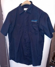 GOJET Airlines GO JET uniform shirt MedR Aramark short sleeve medium