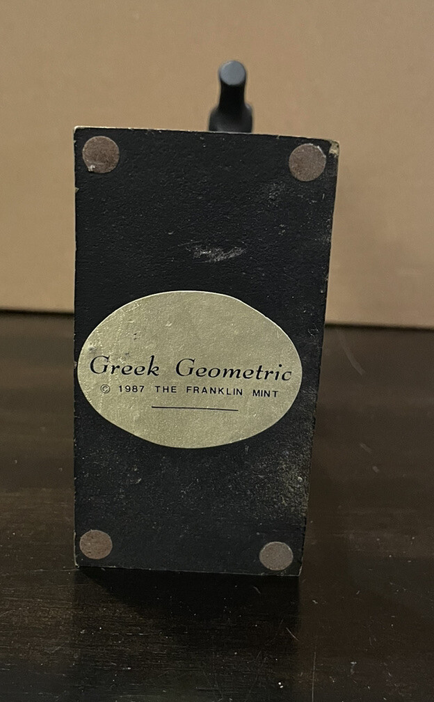 Greek Geometric Black Horse Franklin Mint 1987 Collection Greek Geometric Black Horse Franklin Mint 1987 Collection