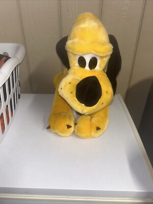 Pluto Walt Disney World Plush Stuffed Animal Sitting Dog Large 17'' EUC