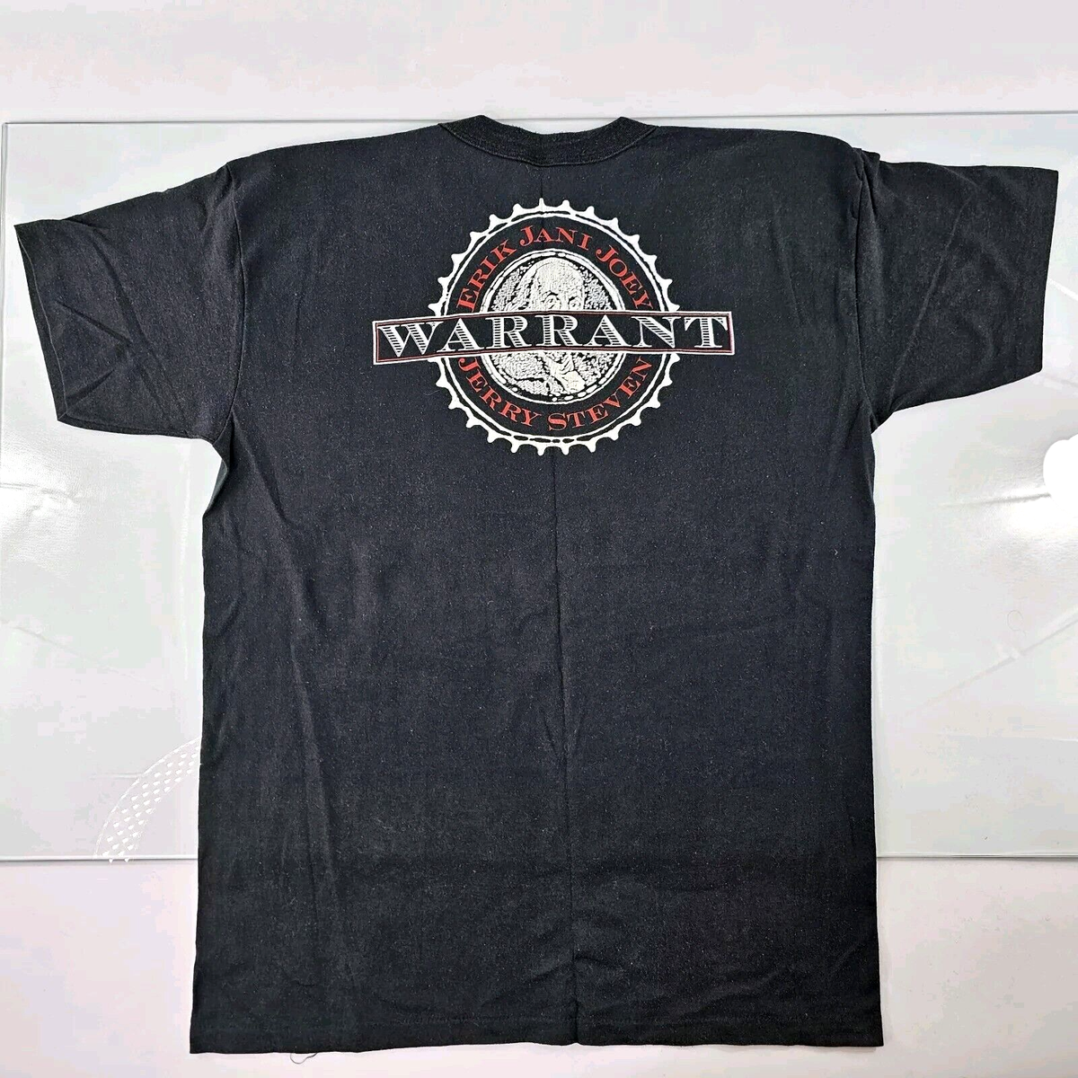 Vintage WARRANT Shirt Mens XL 80s Metal Full Band Members Single