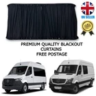 MERCEDES SPRINTER BLACKOUT CURTAINS CHOOSE DIFFERENT VARIATIONS BLACK