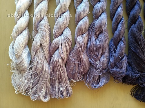 8bundles 100%natural mulberry silk,hand-dyed su embroidery silk floss/threads - Picture 9 of 12