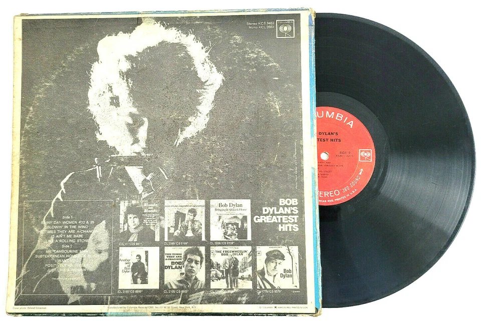 БОБ ДИЛАН - ЛУЧШИЕ ХИТЫ - РОК LP / COLUMBIA 2-EYE - Изображение 2 из 2